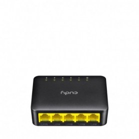 CUDY 5-Port Gigabit Desktop Switch, 5 10/100/1000M RJ45 Ports, IGMP Snooping, Loop Detection/Prevention, 802.1p/DSCP QoS, Deskto