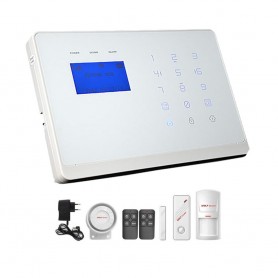 Wolf-GuardAlarma wireless cu apelator dual GSM + PSTN, tastatura tactila si ecran LCD Wolf-Guard YL-007M2