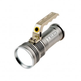 Iluminat Lanterna metalica LED CREE T6 5W 2 acumulatori 18650 TED