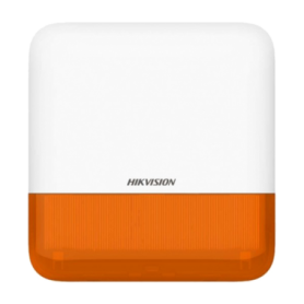 Sirena wireless AX PRO de exterior cu flash, led Portocaliu, 868Mhz - HIKVISION DS-PS1-E-WE-O
