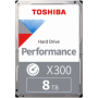 HDD Desktop Toshiba X300 (3.5'' 8TB, 7200RPM, 256MB, SATA 6Gb/s), bulk