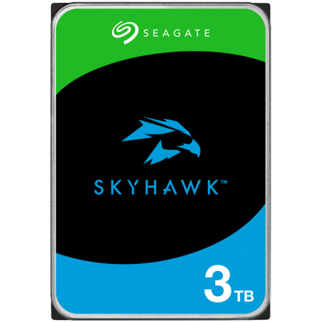 HDD Video Surveillance SEAGATE SkyHawk 3TB CMR (3.5", 256MB, SATA 6Gbps, RV Sensors, Rescue Data Recovery Services 3 ani, 180TB/