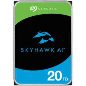 HDD Video Surveillance SEAGATE SkyHawk AI 20TB CMR (3.5", 256MB, SATA 6Gbps, RV Sensors, Rescue Data Recovery Services 3 ani, 55
