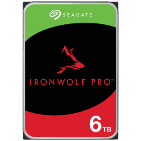 HDD NAS SEAGATE IronWolf Pro 6TB CMR 3.5", 256MB, SATA 6Gbps, 7200RPM, RV Sensors, Rescue Data Recovery Services 3 ani, TBW: 550