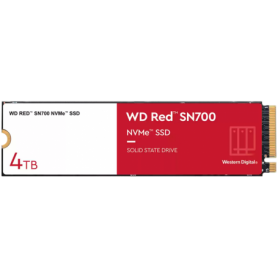 SSD NAS WD Red SN700 4TB M.2 2280-D5-M PCIe Gen3 x4 NVMe, Read/Write: 3400/3100 MBps, IOPS 550K/520K, TBW: 5100