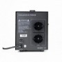 Stabilizator de tensiune SilverCloud 2000VA 1200W 9.1A, Capacitate: 1200W/2000VA, Curent:  9.1A, Iesire:2 x priza Schuko, 230V ±
