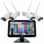 Kit supraveghere video PNI House WiFi650 - 4 camere Full HD Wi-Fi P2P si monitor LCD 12 inch, Intrari video: 4 x 1080P (25FPS), 