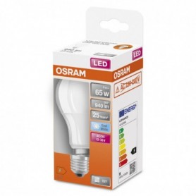 Bec LED Osram Classic A60, E27, 12-36V AC/DC, 9W (65W), 940 lm, lumina neutra (4000K), nu functioneaza la 220-240V