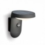 Aplica LED solara pentru exterior cu senzor de lumina si miscarePhilipsTyla, 1.2W, 4V, 255 lm, lumina neutra (4000K), IP44, 188x