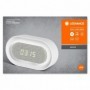 Ceas Ledvance LED CLOCK DIM, 5V, 3.4W, 12 lm, luminaneutra (4000K), dimabila, Touch control, 150x85x47mm, baterie Li-ionreincarc