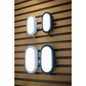 Aplica LED pentru exterior Ledvance BULKHEAD, 11W, 840 lm, lumina neutra(4000K), IP54/IK06, 216x79x143mm, policarbonat, Negru
