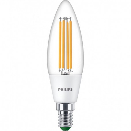 Bec LED Philips Classic B35, Ultra Efficient Light, E14, 2.3W (40W), 485 lm, lumina neutra (4000K)