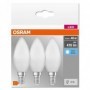 3 Becuri LED Osram Base Classic B, E14, 4.9W (40W), 470 lm, luminaneutra(4000K)