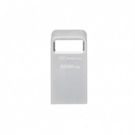 Memorie USB Flash Drive Kingston 128GB Data Traveler Micro, USB 3.2 Gen1, Metalic