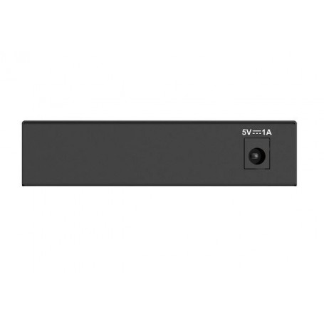 D-Link Switch DGS-105GL, 5 porturi Gigabit, Capacity 10Gbps, desktop, faramanagement, metal, negru, fara ventilator, D-Link Gree