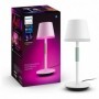 Lampa LED RGB Philips Hue Go, Bluetooth, cu acumulator, 6W, 530 lm, lumina alba si color (2000-6500K), dimabila, IP20, 35cm, Met
