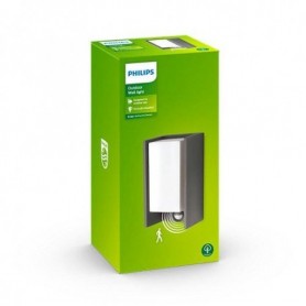 Aplica pentru exterior cu senzor de miscare Philips Bridge, 1xE27 ,max42W, IP44, 101x118x245mm, Antracit