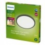 Plafoniera LED pentru exterior Philips SuperSlim, 15W, 1300 lm ,luminacalda (2700K), IP54, 25 cm, Negru
