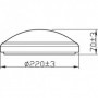 Plafoniera LED pentru exterior Philips Doris, 6W, 600 lm, luminacalda(2700K), IP54, 22 cm, Negru