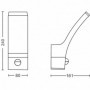 Aplica LED pentru exterior cu senzor de miscare Philips Splay, 12W, 1100lm, lumina calda (2700K), IP44, 240x80x160mm, Antracit