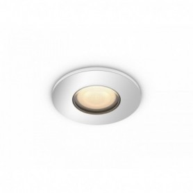 Spot LED incastrat Philips Hue Adore Bathroom, Bluetooth, GU10, 5W, 350 lm, lumina alba (2200-6500K), IP44, 9cm,Crom