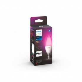 Bec LED RGB inteligent Philips Hue B39, Bluetooth, E14, 5.3W, 470 lm, lumina alba si color (2000-6500K)