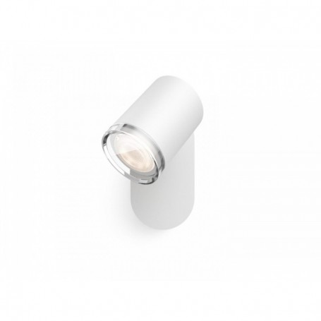 Spot LED pentru baie Philips Hue Adore, Bluetooth, GU10, 5W (50W), 350 lm, lumina alba (2200-6500K), IP44, 12.1x7.1cm, Metal, Al