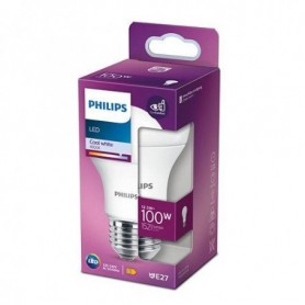 Bec LED Philips A60, EyeComfort, E27, 12.5W (100W), 1521 lm,luminaneutra (4000K), mat