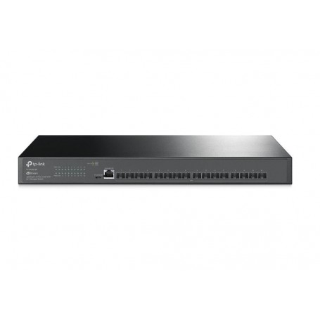 "JetStream™ 16-Port 10GE SFP+ L2+ Managed Switch PORT: 16× 10G SFP+ Slots, RJ45/Micro-USB Console Port SPEC: 1U 19-inch Rack-mou