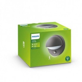 Aplica pentru exterior cu senzor de miscare Philips June, 1xE27, max42W ,IP44, 135x195mm, Antracit