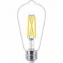 Bec LED Philips Classic ST64, EyeComfort, E27, 5.9W(60W), 806 lm ,luminacalda (2200-2700K), dimabil, cu filament