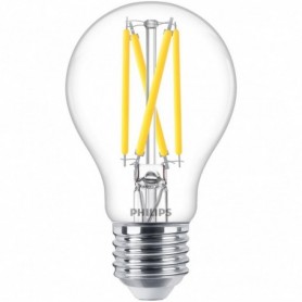 Bec LED Philips Classic A60, EyeComfort, E27, 5.9W (60W), 806 lm ,luminacalda (2200-2700K), dimabil, cu filament
