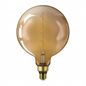 Bec LED vintage (decorativ) Philips Classic Gold Giant G200, EyeComfort, E27, 4.5W (28W), 300 lm, lumina calda (1800K), cu filam
