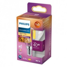 Bec LED Philips Classic P45, EyeComfort, E14, 3.4W (40W), 470 lm, lumina calda (2200-2700K), dimabil, cu filament