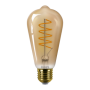 Bec LED vintage (decorativ) Philips Classic Gold Bulb ST64, EyeComfort, E27, 4W (25W), 250 lm, lumina calda (1800K), dimabil, cu