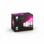 Pachet 2 Becuri LED RGB inteligente Philips Hue A60, Bluetooth, E27, 9W (75W), 1100 lm, lumina alba si color (2000-6500K) + Cons