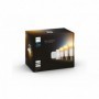 Pachet 3 Becuri LED inteligente Philips Hue A60, Bluetooth, E27, 8W (75W), 1100 lm, lumina alba (2200-6500K) + Consola Hue Bridg