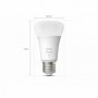 Bec LED inteligent Philips Hue A60, Bluetooth, E27, 9.5W (75W), 1055 lm, lumina calda (2700K)