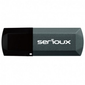 USB Flash Drive Serioux 64 GB DataVault V153, USB 2.0, black, dimensiuni 54,4 x 19,3 x 7,3 mm, greutate 12g, rata de transfer la
