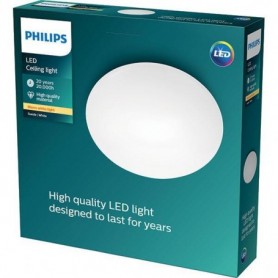 Plafoniera LED Philips Suede, 4x5W, 2350 lm, lumina calda (2700K), IP20, 38cm, Alb