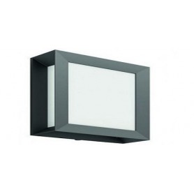 Aplica LED pentru exterior Philips Karp, 6W (47W), 600 lm, luminacalda(2700K), IP44, 88x211x266mm, Antracit