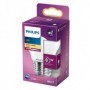Bec LED Philips Classic P45, EyeComfort, E27, 4.3W (40W), 470 lm, luminacalda (2700K), mat