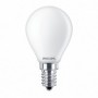 Bec LED Philips Classic P45, EyeComfort, E14, 4.3W (40W), 470 lm ,luminacalda (2700K), mat