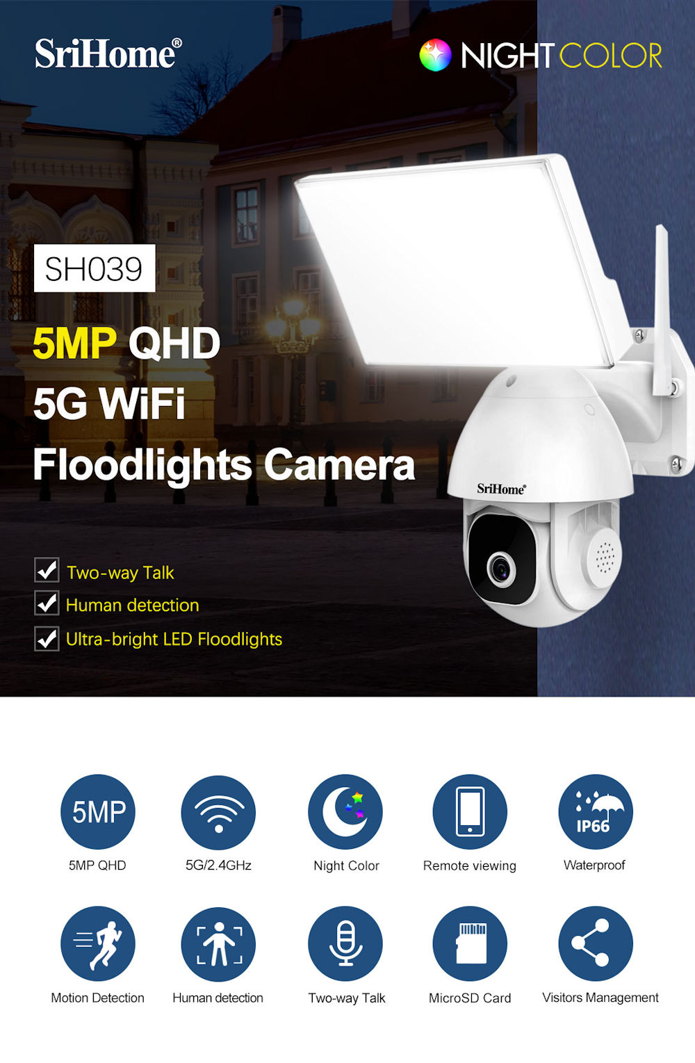 camera wireless srihome SH039
